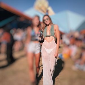 Festival White Lace Sheer Overalls/Jumpsuit